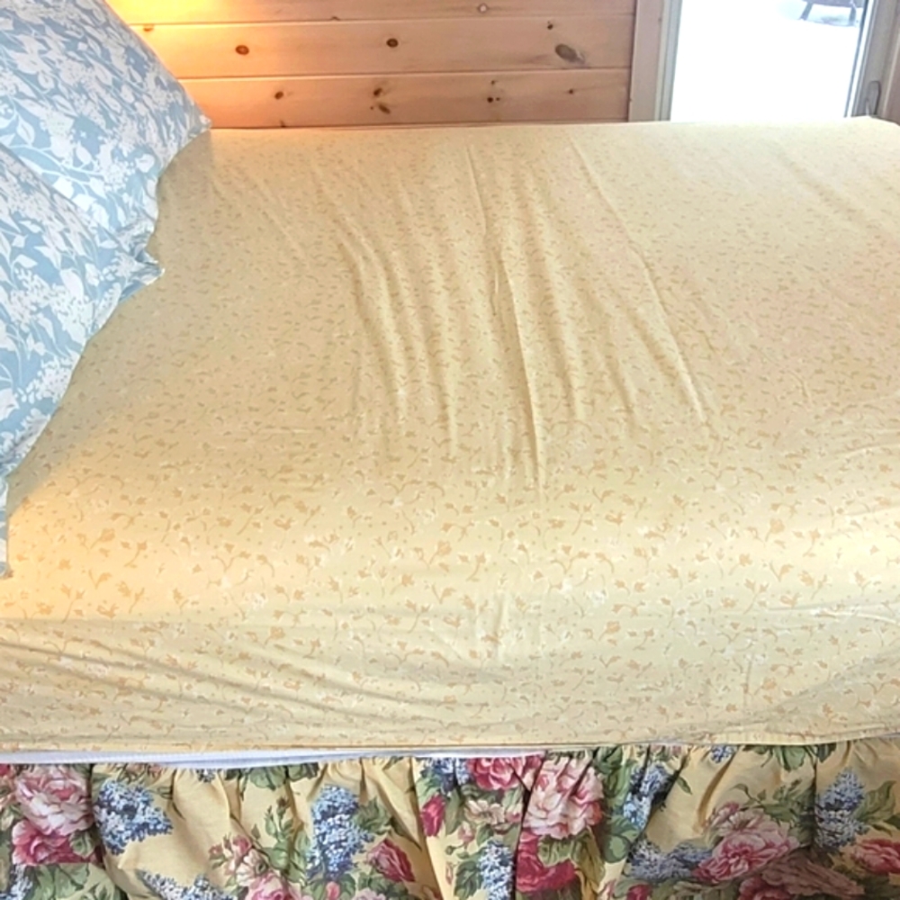Y2K Martha Stewart Queen Size Bed Skirt And 2 Standard Shams 3pcs - Picture 5 of 13
